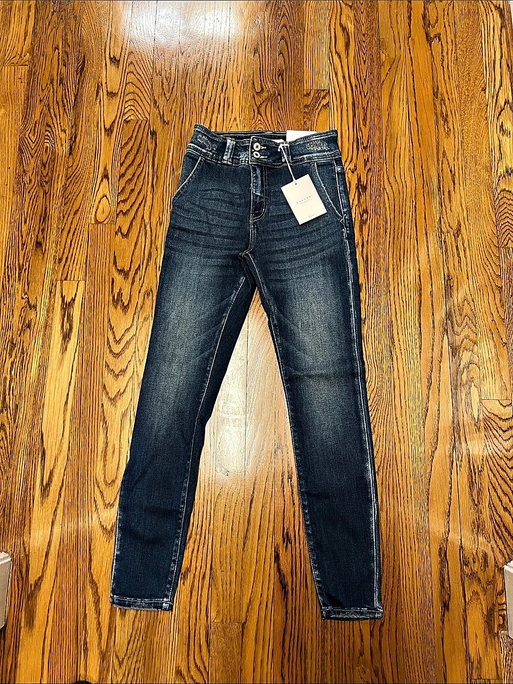 Kancan High Rise Skinny Jeans Blue Size 5/26 NWT